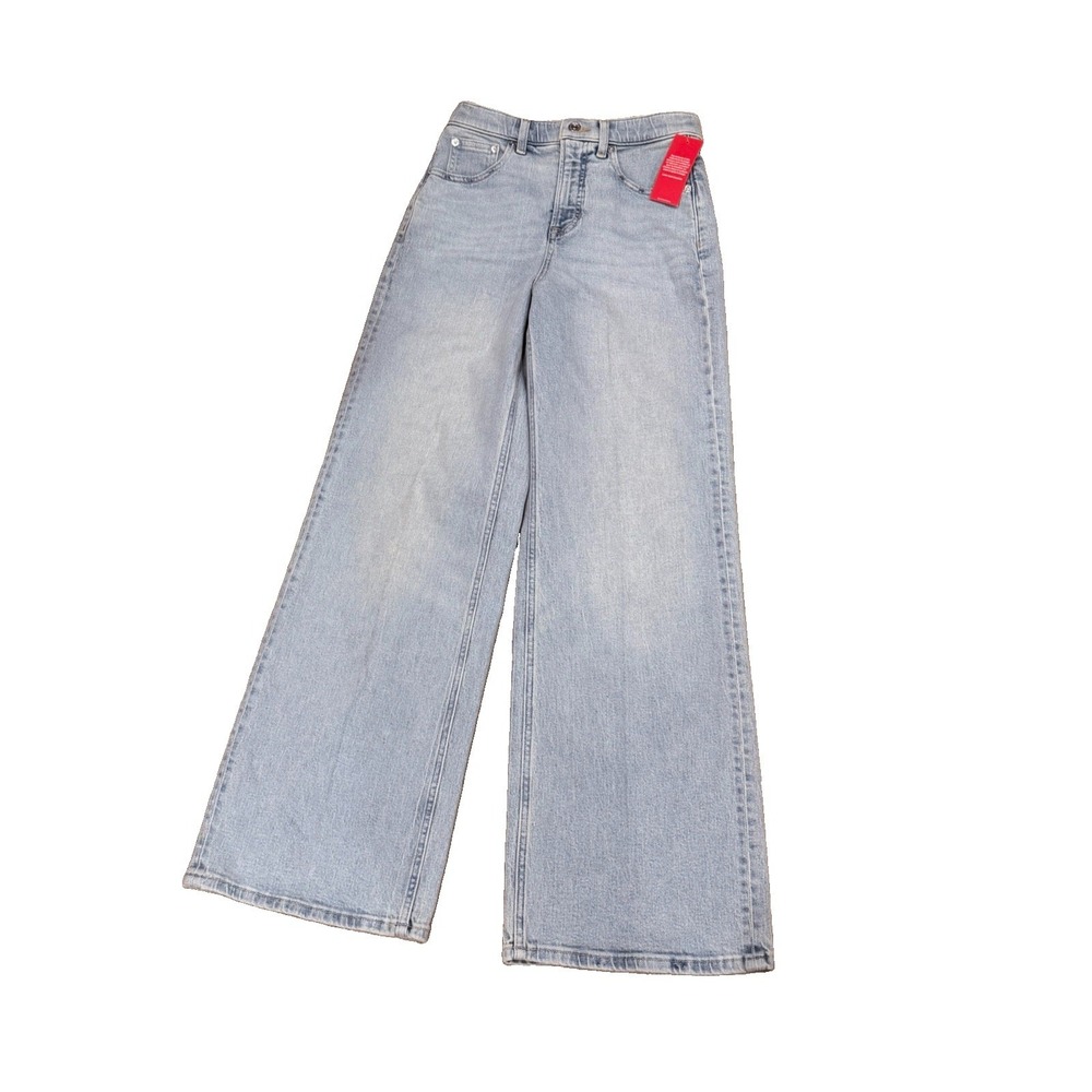 SPANX SPANXshape Authentic 360 Wide Leg Jeans Size SMALL Vintage Coastline Blue - Picture 4 of 12